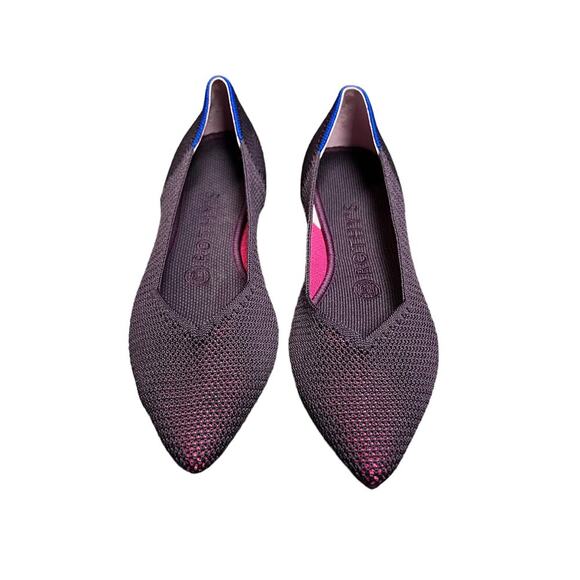 Rare Rothy’s Point in Berry Lattice Stitch Women’s Size 7 - Picture 2 of 9